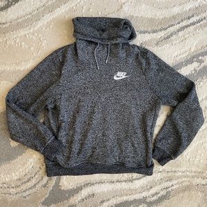 Nike Heather Grey cowl neck sweater